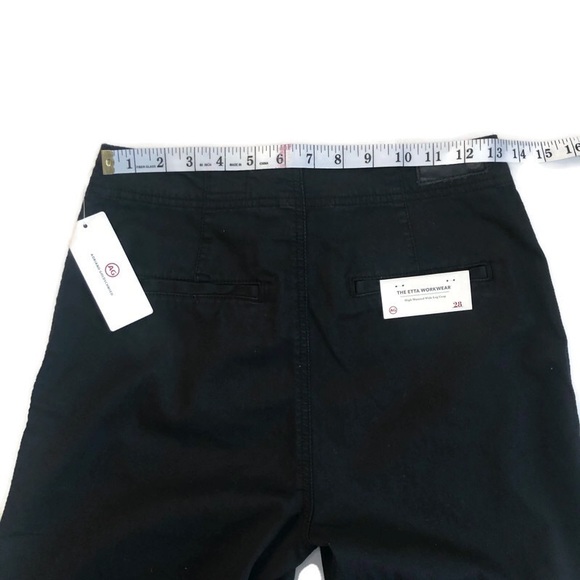 AG Etta Workwear High Waist Wide Leg Crop Pants - Picture 13 of 13